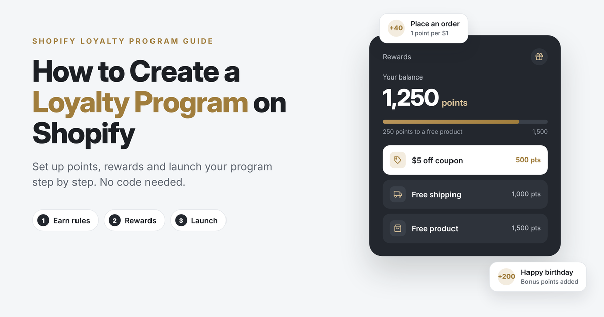 How to Create a Loyalty Program on Shopify